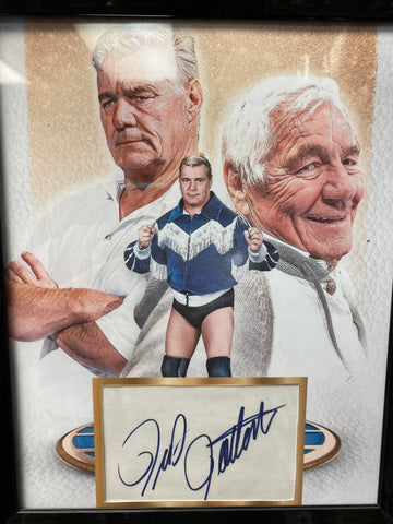 Pat Patterson signed Custom Cut 8x10 Matte Framed