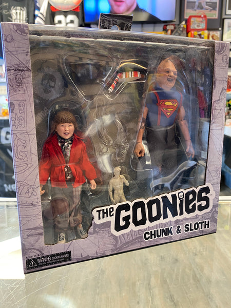NECA CHUNK & SLOTH The Goonies (1985 Movie) 8" Clothed Action Figure 2-pack 2019