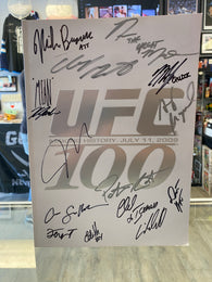 UFC 100 Program 2009 signed Chuck Liddell Forrest Griffin Keith Jardine
