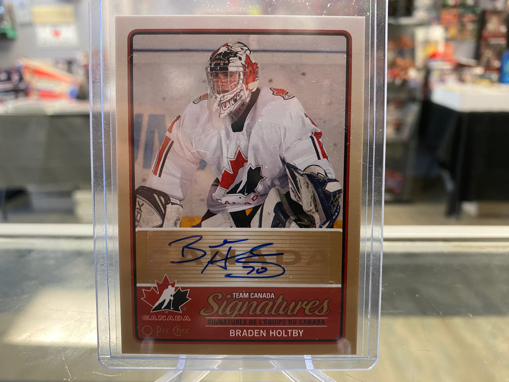 Braden holtby signed sales jersey