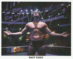 Matt Taven - The Real ROH World Champion Autograph 8x10 Photo - First Row Collectibles