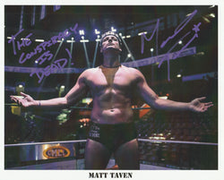 Matt Taven - The Conspiracy Is Dead! Autograph 8x10 Photo - First Row Collectibles