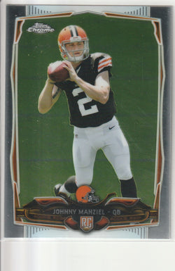Johnny Manziel 2014 Topps Chrome #169 Rookie Card - First Row Collectibles
