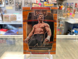 Eddie Guerrero 2022 Panini Select WWE CONCOURSE ORANGE FLASH PRIZM Card #7