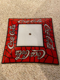 Coca-Cola Tiffany Style Ceiling Light Shade Glass Lamp Cover Fixture Coke 13 3/4