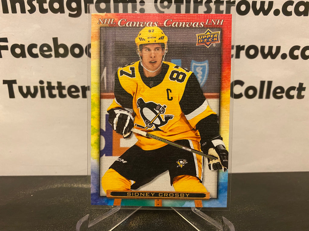  2021-22 Upper Deck Tim Hortons NHL Canvas #C-4 Sidney Crosby  Pittsburgh Penguins Official NHL Hockey Trading Card in Raw (NM or Better)  Condition : Collectibles & Fine Art