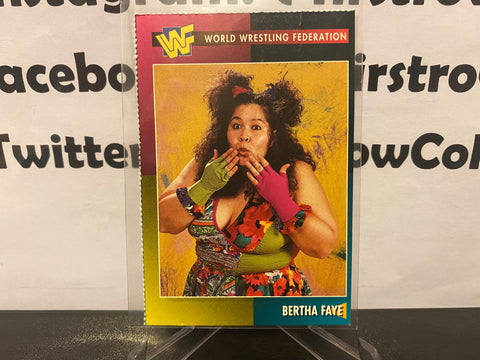 Bertha Faye 1995 WWF ROOKIE Card RARE - First Row Collectibles
