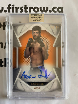 Andrew Sanchez 2020 Topps UFC Striking Signatures Auto Orange /50 - First Row Collectibles