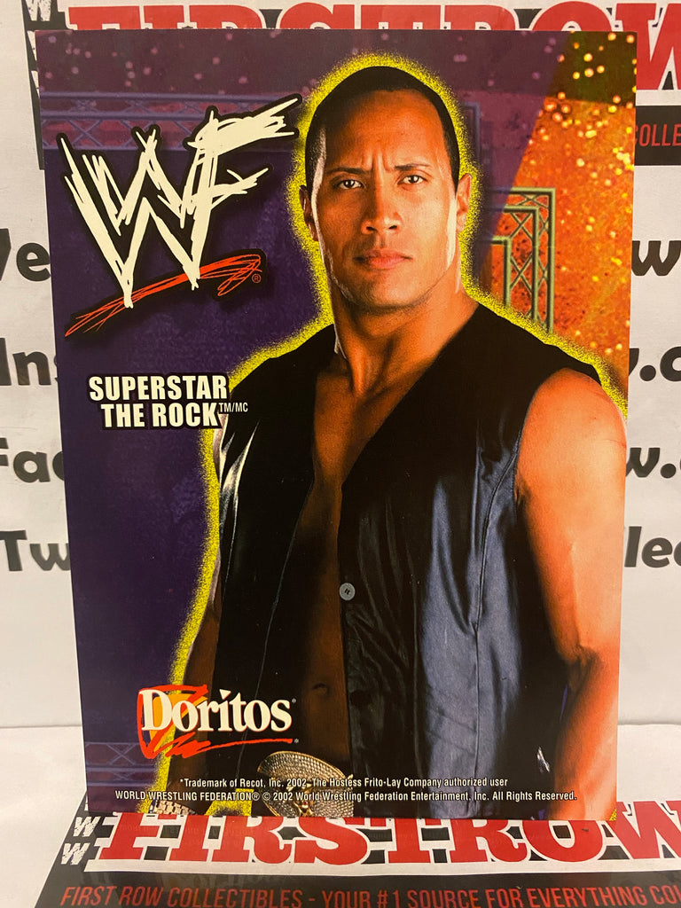 2002 Doritos Canada The Rock 5x7 Promo Card WWF WWE – First Row