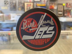 Bill Lesuk signed Winnipeg Jets Hockey Puck