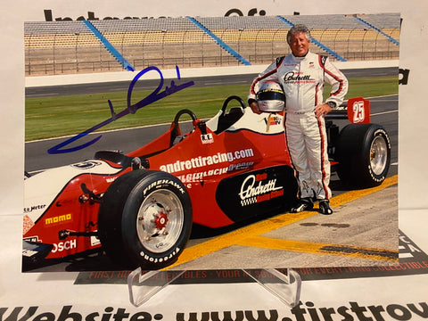 Mario Andretti signed 4x6 Racing Photo