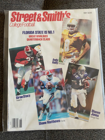 Street & Smith's College Football 1991 - Andy Kelly Siran Stacy Shane Matthews Shawn Jones