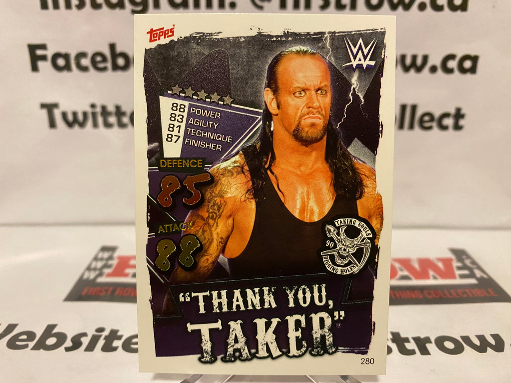 2021 Topps WWE Slam Attax Undertaker #280 – First Row Collectibles