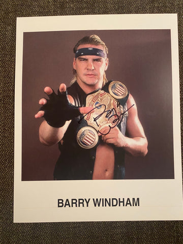 Barry Windham Autographed 8x10 Wrestling Photo