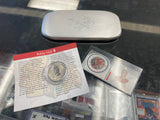 2001 Bobby Hull #9 Coin and Stamp Set in Metal Presentation Case & COA