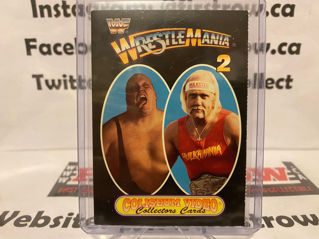 RARE Vintage 1993 WWF Coliseum Video Wrestlemania 2 Card Hulk