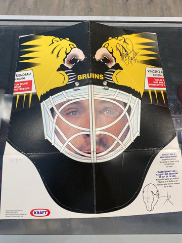 Vincent Riendeau signed 1994-95 Kraft Goalie Mask