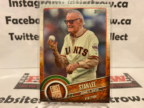 STAN LEE 2015 Topps FIRST PITCH Insert Card #FP-21 SF Giants Marvel Comics MC