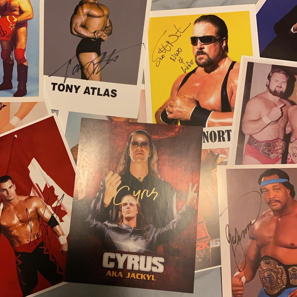 March Deal of The Month: 3 Free Autographed Wrestling 8x10s with $150.00 Order