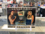 2002 Fleer WWE Gender Match The Rock/ Trish Stratus Event Worn Pants Relic Patch