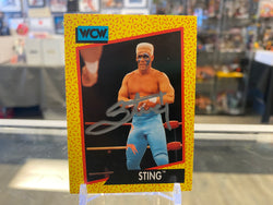 Sting signed 1991 Impel WCW Wrestling Card