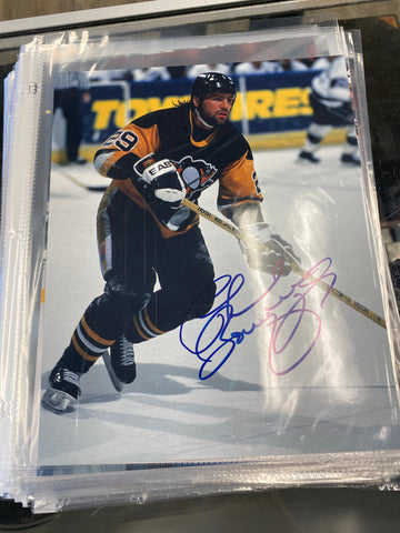 Phil Bourque signed Pittsburgh Penguins 8x10 Photo