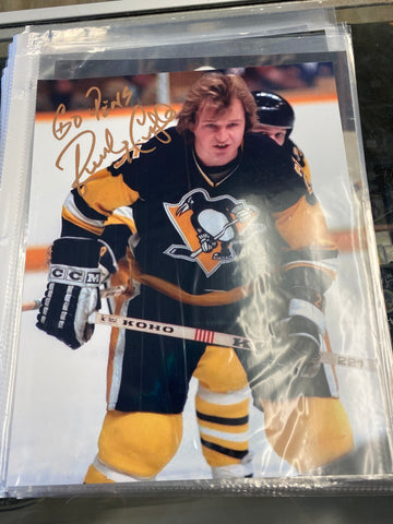 Randy Carlyle signed Pittsburgh Penguins 8x10 Photo
