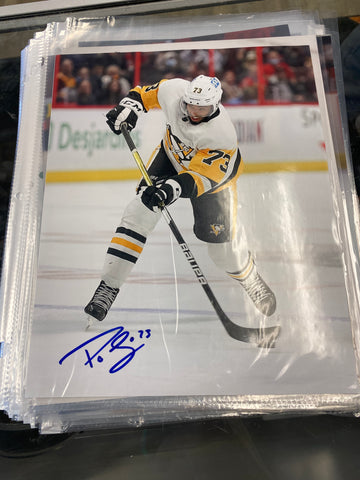 Pierre-Olivier Joseph signed Pittsburgh Penguins 8x10 Photo