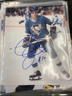 Pierre Larouche signed Pittsburgh Penguins 8x10 Photo