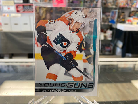 2018-19 Upper Deck Series 1 Young Guns # 218 Oskar Lindbolm Philadelphia Flyers