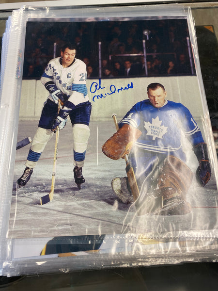 Ralph Intranuovo signed Manitoba Moose 8x10 Lineup Card First Row