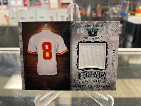 2022 Sportkings Volume 3 MORTON ANDERSON Legends Game Worn Patch #LSM-42