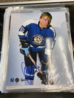 Glen Sather signed Pittsburgh Penguins 8x10 Photo