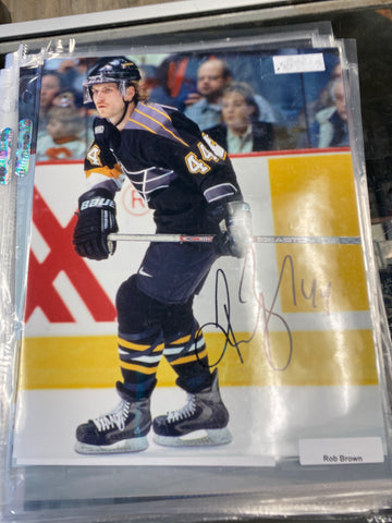Rob Brown signed Pittsburgh Penguins 8x10 Photo