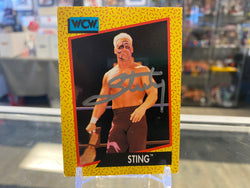 Sting signed 1991 Impel WCW Wrestling Card