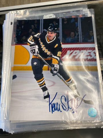 Kevin Stevens signed Pittsburgh Penguins 8x10 Photo