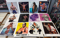 12 Autographed Wrestling 8x10 Combo Pack
