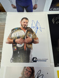 12 Autographed Wrestling 8x10 Combo Pack