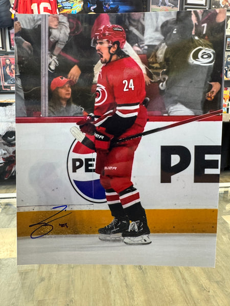 Seth Jarvis signed Carolina Hurricanes 8x10 Photo