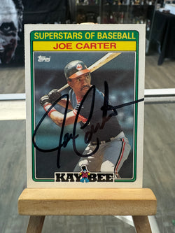 Joe Carter signed 1988 Topps Kaybee Baseball Card - First Row Collectibles