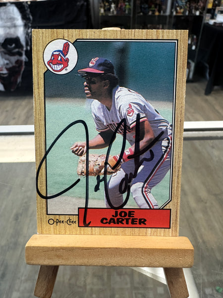 Joe Carter signed 1987 O-Pee-Chee Baseball Card