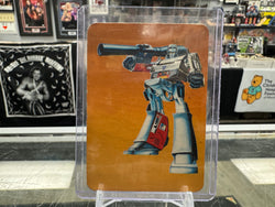 Vintage 1985 milton bradley G1 Transformers #97 MEGATRON Rookie Key Card
