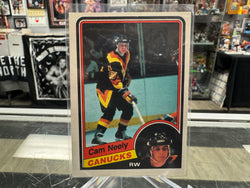 1984-85 Cam Neely RC Rookie Hockey Card O-Pee-Chee OPC #327 Vancouver Canucks