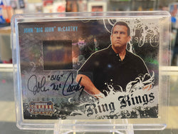 2008 Donruss Americana Jersey Auto John "Big John" McCarthy /500 Ring Kings