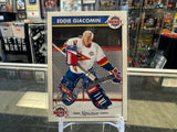 1993-94 Zellers Masters of Hockey Eddie Giacomin AUTO New York Rangers
