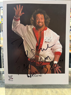 Eugene signed WWE Wrestling 8x10 Photo RAW GM Winnipeg 2004 Inscription