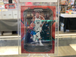 2022-23 Panini Prizm #96 Giannis Antetokounmpo Ruby Wave Prizm SP Bucks