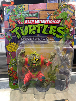 Playmates 1990 Teenage Mutant Ninja Turtles TMNT Muckman & Joe Eyeball figure Unpunched Canadian