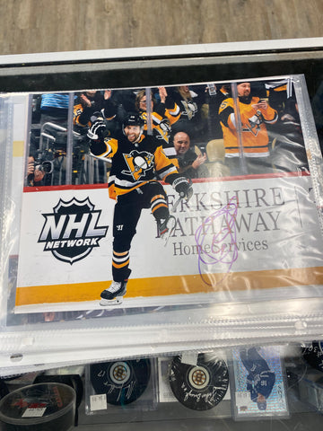 Jason Zucker signed Pittsburgh Penguins 8x10 Photo