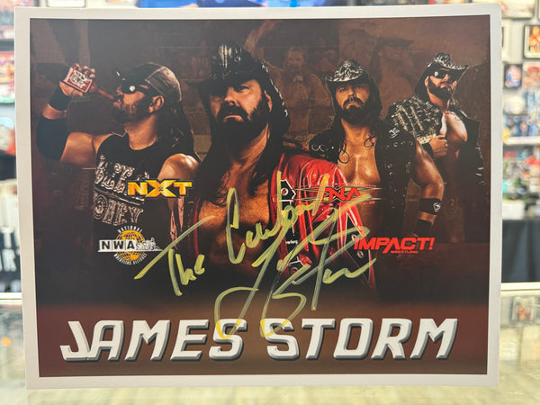 Cowboy James Storm signed 8x10 Wrestling Photo